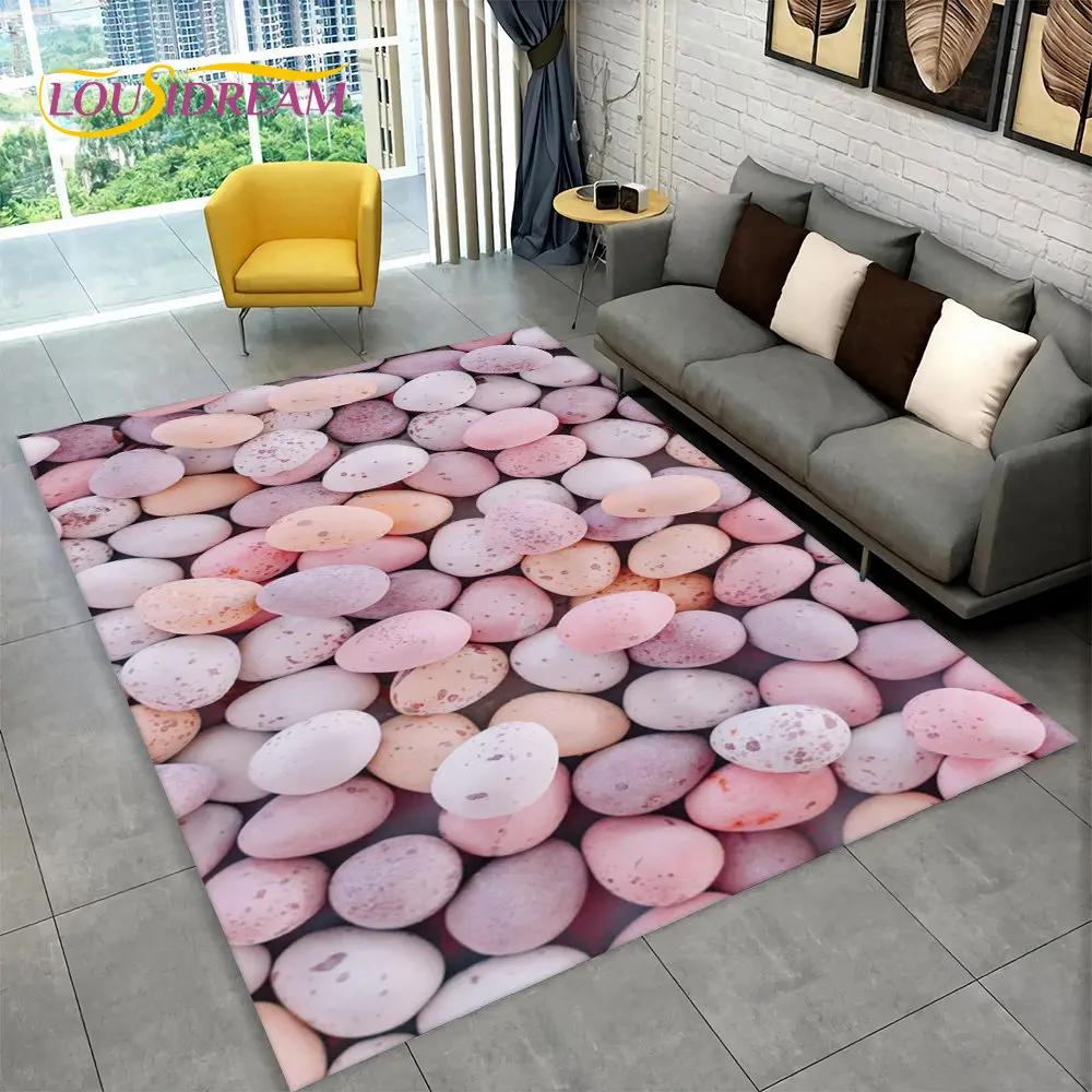 טביעת רגל תלת מימדית אבן חוף שטח שטיח חלוקי נחל, שטיח שטיח לבית סלון חדר שינה ספה שטיח לדלת עיצוב מטבח מחצלת רצפה מונעת החלקה