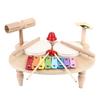 Kids Drum Set Wooden Educational Percussion All in 1 Musical Instruments for Girls Boys Gifts