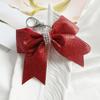 Vielseitiger Cheerleading-Schleifenanhänger Schicker Schlüsselanhänger mit Glitzer und Strasssteinen für Handykette oder Taschendekoration