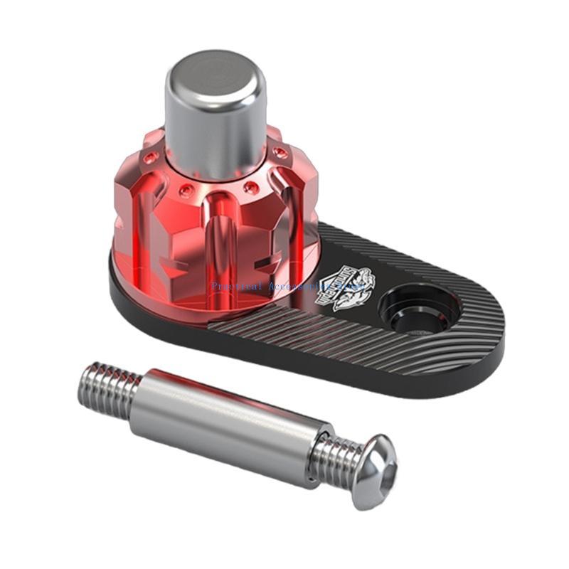 U75E Universally Aluminum Parking Brake Switch Button Lock Motorcycle Parking Brake Accessories красный