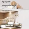 Stainless Steel Pull-Out Cabinet Dish & Plate Rack