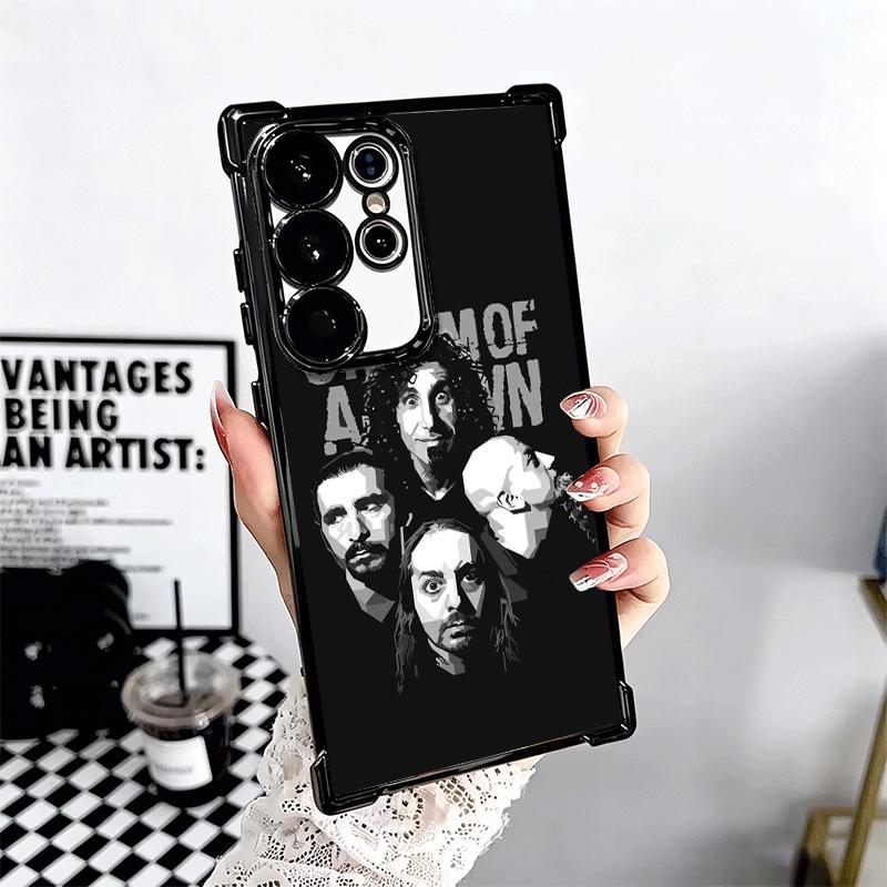 System Of A Down Soft Phone Case For Samsung Galaxy S26 Ultra S25 Edge S24 FE S23 Plus S22 S21 + S20 Plating Anti-Fall Fundas