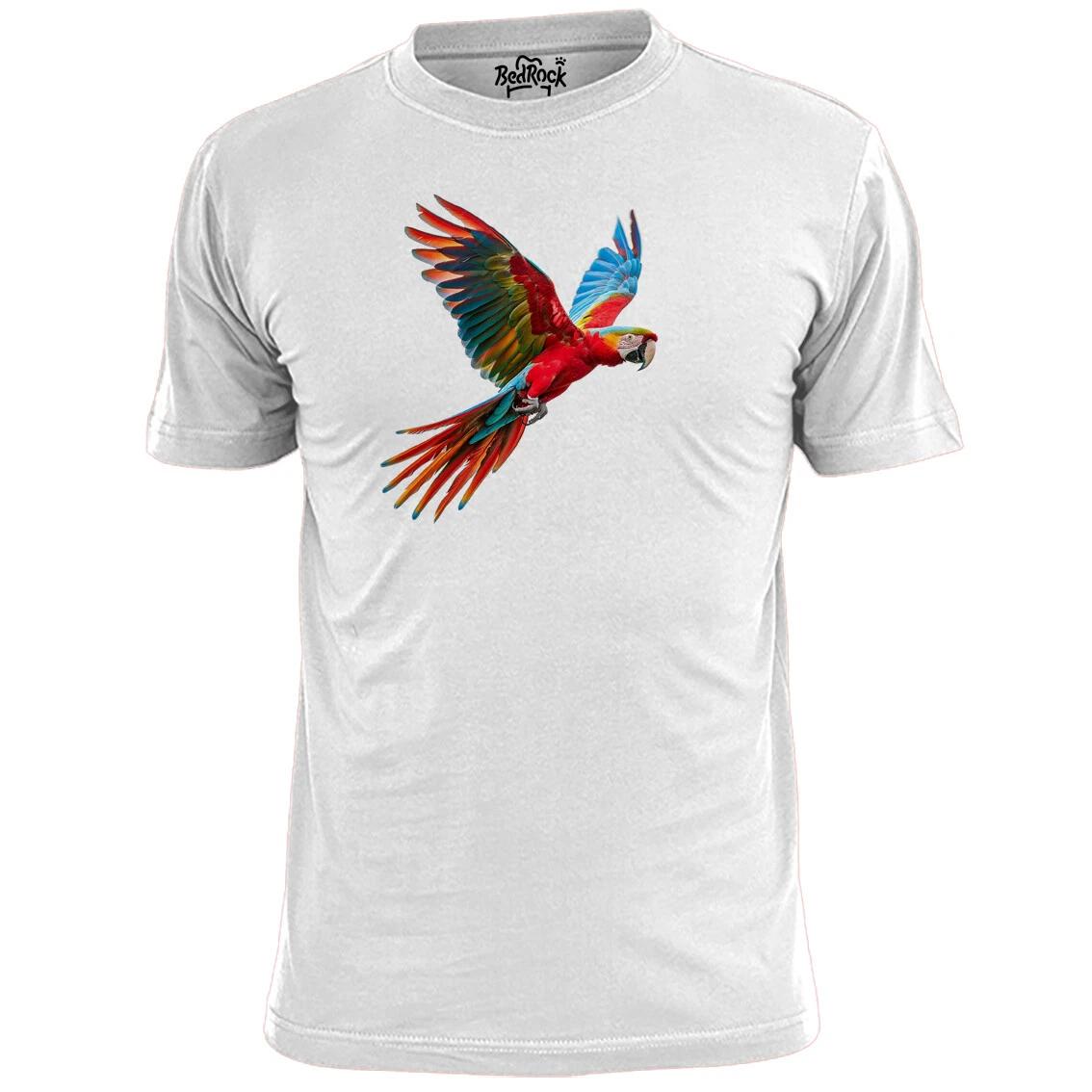 

Mens Catalina Mcaw Parrot T shirt Ornithology Bird M