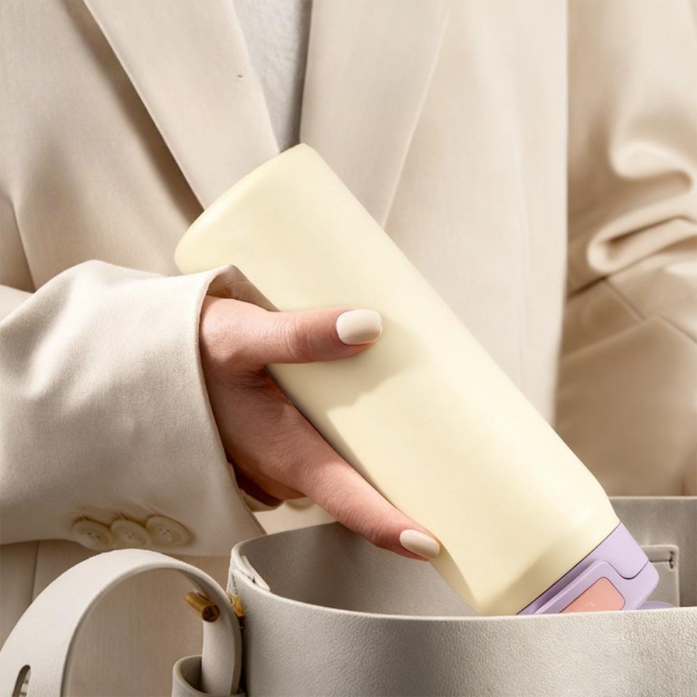 22oz 304 Stainless Steel Vacuum Thermos Bottle Dual Drinking Portable Handle Water Bottle Travel Car Sports Tumbler