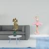 Nordic Knight And Ballerina Figurine Abstract Sculpture Ornament for Desk Cabinet Office Table