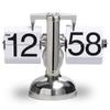Quartz Movement Digital Auto Flip Clock Page Turning Automatically Metal Desk Flipping Clock  Gift