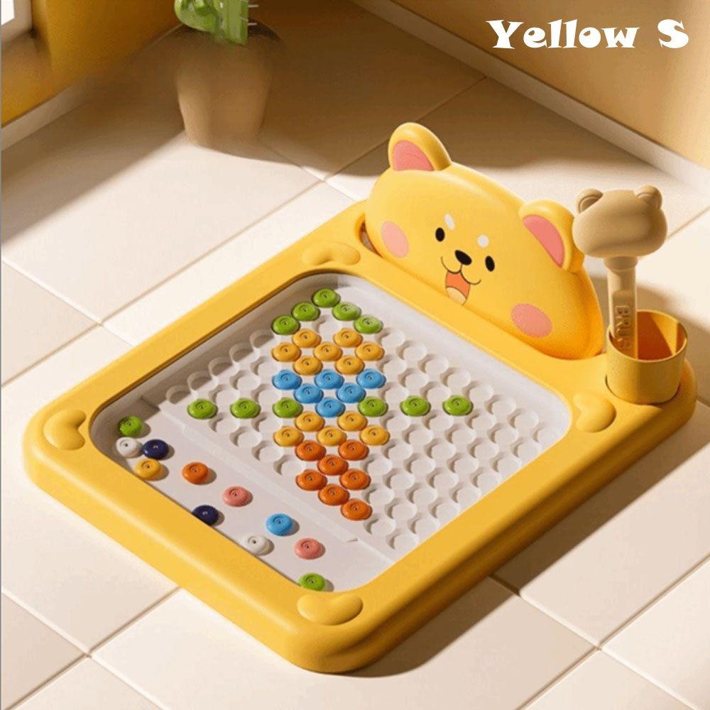 

Portable Magnetic Drawing Board Cartoon Drawing Toy New Learning Toy Yellow S