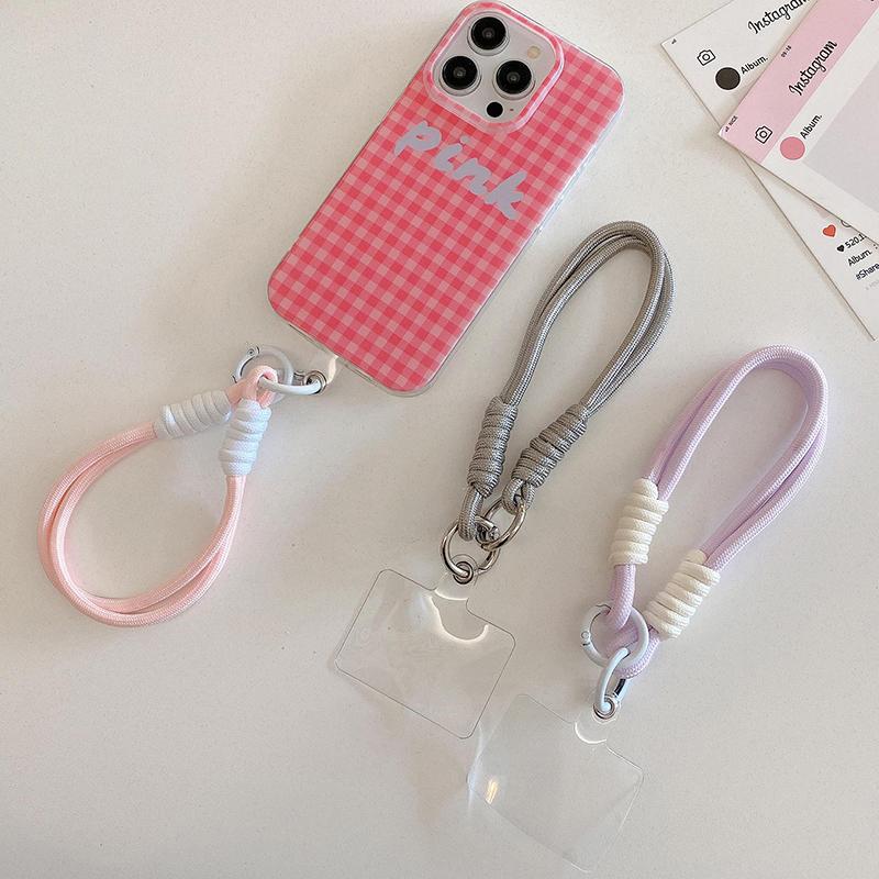 Creative Braided Lanyard Keychain For Phone Case Women Anti Lost Knot Rope Strap Car Key Chains Diy Accessories Fashion Keyring