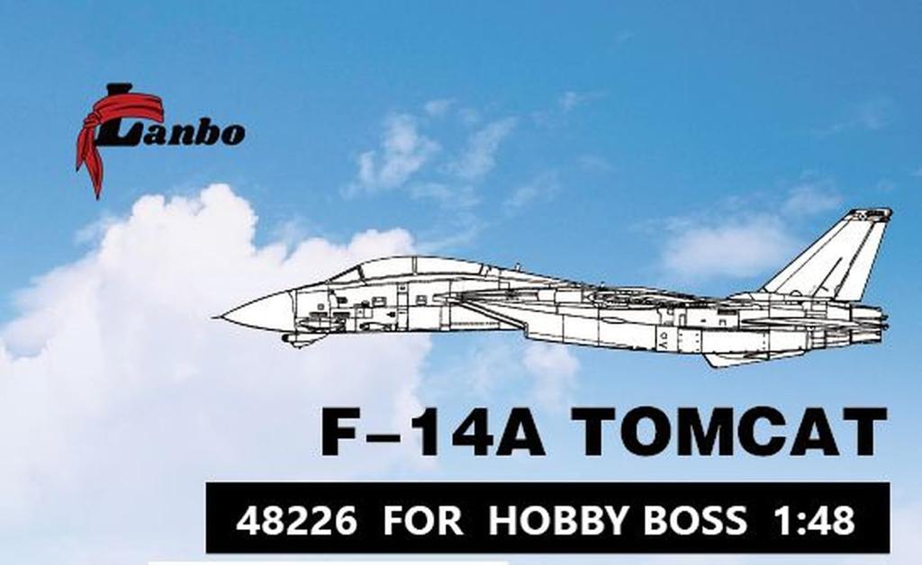 Lambo Models 1/48 F-14A Interieur 3D-Abziehbild (für Hobby Boss) Plastikmodell Abziehbild LNB48226 (Flugzeug)