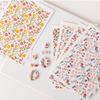 Clay Water Transfer Paper for DIY Clay Earring Jewelry, Floral Clay Transfer Sheet Flower Paper for Pottery Enamel Decal