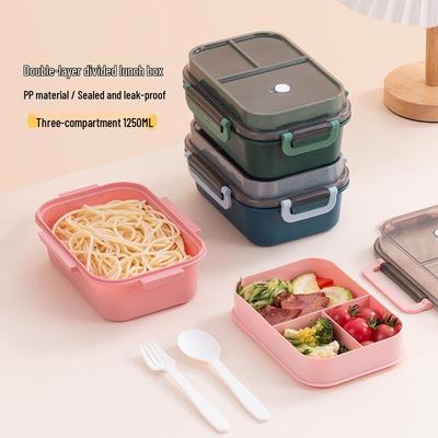 Microwaveable Student & Office Bento Lunch Box with Sealed Compartments
