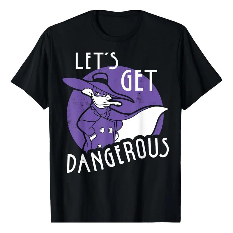 Disney Darkwing Duck Let s Get Dangerous Retro Circle Pose T S разноцветный
