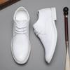 Mode Herrskor Klänningsskor Business Casual Sko Spetsig Tå Elegant Lädersko Lyxiga Bröllopsskor för Män Snörskor Oxford Sko Mockasiner