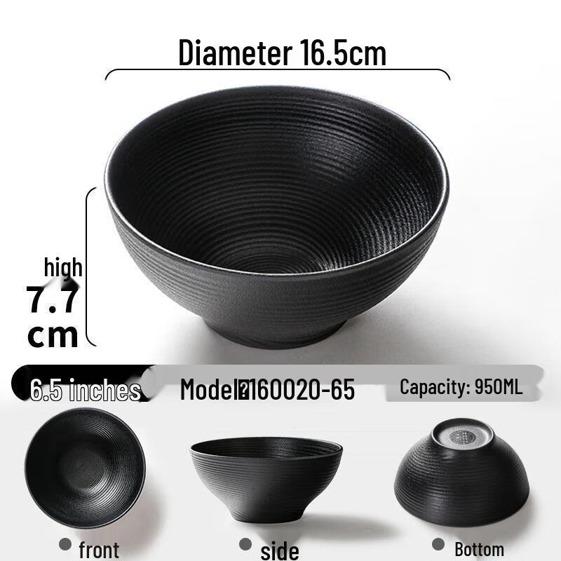 Heat-Resistant Commercial Melamine Ramen Bowl