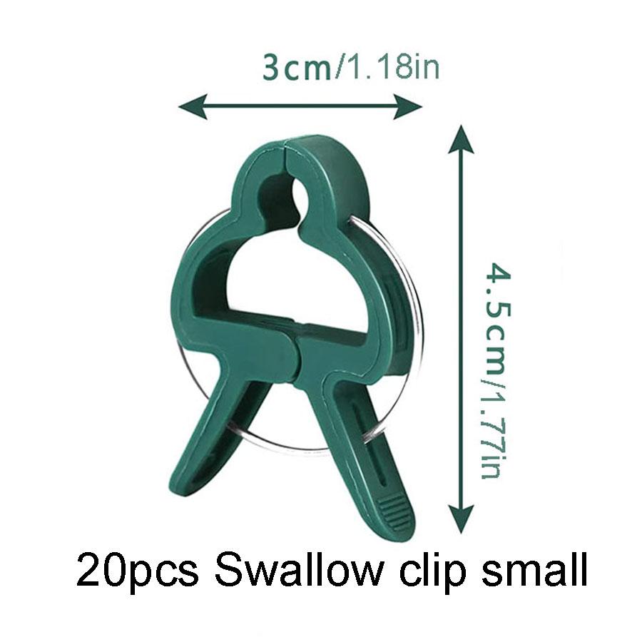 

Plastic Plant Fixing Clips for Orchid & Tomato, Garden Plant Support Clips Gardening Set серый