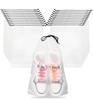 Teskyer 6 Pack Shoe Bags for Travel – Transparent, Waterproof, Portable Shoe Storage for Packing (15.7" X 11.8") – Travel Essentials for Men & Women