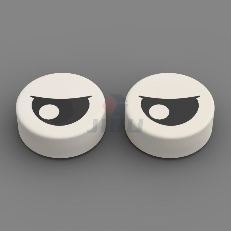 

Круглая плитка Глаз Ресница Зрачок Узор с принтом Строительные блоки Насыпью Аксессуар Кирпичики MOC Модель Игрушки Совместимые с 98138 14769