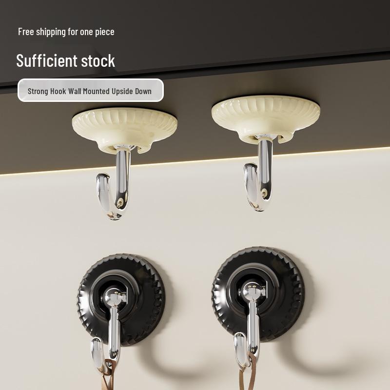 Minimalist Adhesive Wall Hook - Strong, Traceless, and Punch-Free for Bathroom, Kitchen, and Doors
