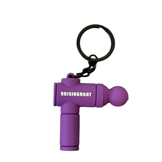 Keychain Pendant Multi-Color Design Lightweight Soft Silicone Mini Fascial Machine Shape Keychain Portable Decompression Toy Backpacks Fitness