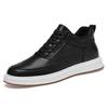 Men's Elevator Shoes 8cm Insole Lift Casual Sneakers Trendy Lightweight Fashion White High-top 6cm Hidden Height Increase Shoes
