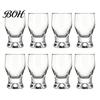 Verres à boire classiques incurvés Mini verre snifter avec base lestée ergonomique, Verres de dégustation transparents, Verres élégants pour fête, Confortable