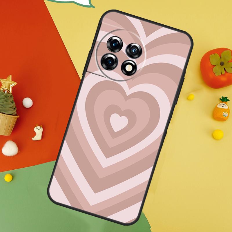 Sage Green Coffee Love Heart Latte Case For OnePlus 9 10 Pro 11 12 13 15 13T 13R 12R 10T 8T Nord 5 CE 2 3 4 Lite N20 N30 Cover