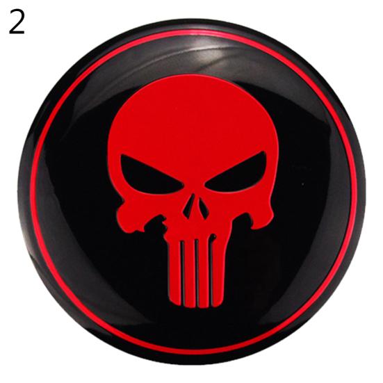 Universal Skull Zinc Alloy Auto Car Tyre Wheel Center Hub Cap Sticker Badge
