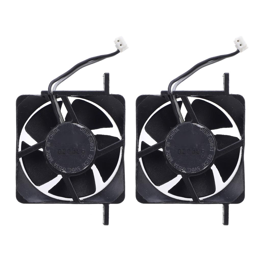 2pcs Game Console Internal Cooling Fan Good Heat Dissipation Built in Cooler Replacement