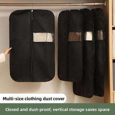 1/3PCS Clothes Dust Cover Household Storage Bag Multi-functional Storage Bag Visible Waterproof Hanging Dust Cover