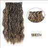 WTB Synthetic Wig 20 Inch 16 Clip Hair Extension Water Ripple Wig Set Of Seven Fluffy Heat-resistant Wig Clip Hair Extension Piece