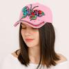 Adjustable Baseball Cap Butterfly Diamond Sun Protection Cap Trendy Denim Cap  Unisex