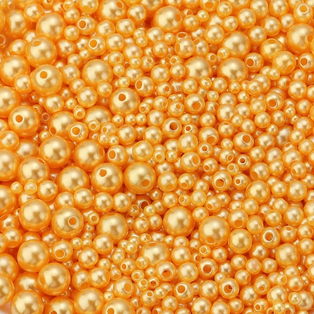 3/4/5/6/8mm ABS Imitation Pearl Beads Color Loose Round Beads For Jewelry Making DIY Handmade Necklace Bracelet Accessories