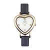 Fragola Heart Case Strap Watch N00124S-1 GD/BK Women's Black