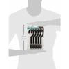 Shinkohanger Double Space Hooks, Set of 5, Black