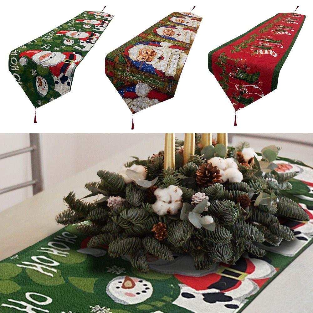 

Подарки с Рождеством полиэстер Рождественский орнамент скатерть крышка скатерть Рождественская скатерть 1