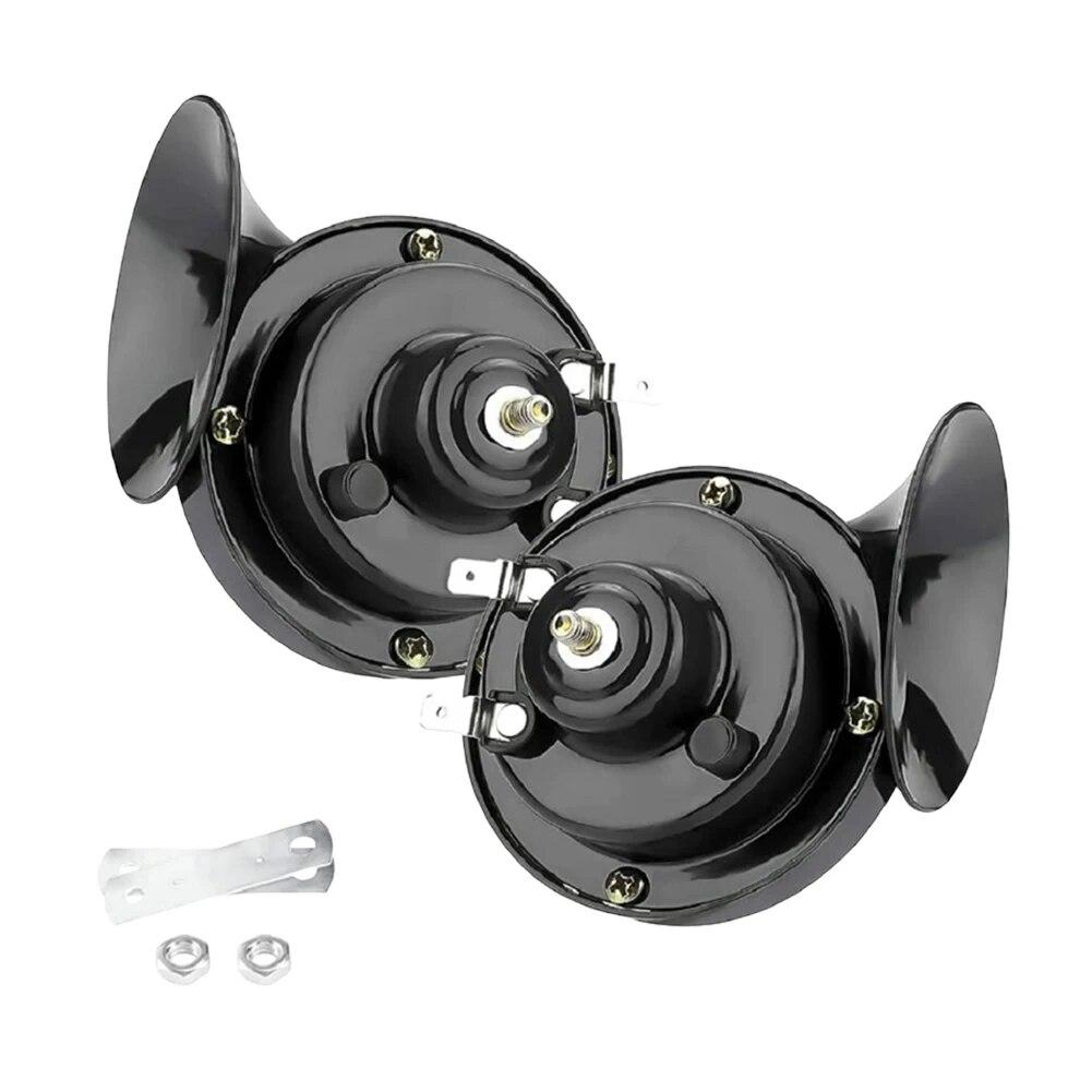 300db 12V 48W Bil Snegle Lufthorn Vanntett Toghorn Dobbeltone Høyt Signal Superhøyt Horn for Motorsykkel Bil Lastebil SUV Båt
