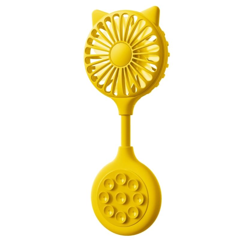 

Настольный вентилятор USB-вентилятор Маленький карманный вентилятор Легкий вентилятор с присоской Тихий вентилятор жёлтый