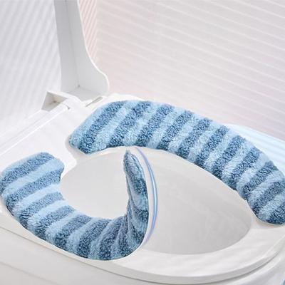Potah na polštářek na záchodové sedátko Pratelný Zesílená podložka na toaletu Měkká teplejší Potah na záchodové sedátko Příslušenství do koupelny Opakovaně použitelné