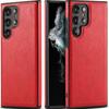 Retro Leather Phone Case for Samsung S26 Ultra - Durable Shockproof Large Cutouts Business Style Full Cover On Samsung S26/S25/S24/S23/S22/Ultra/Plus