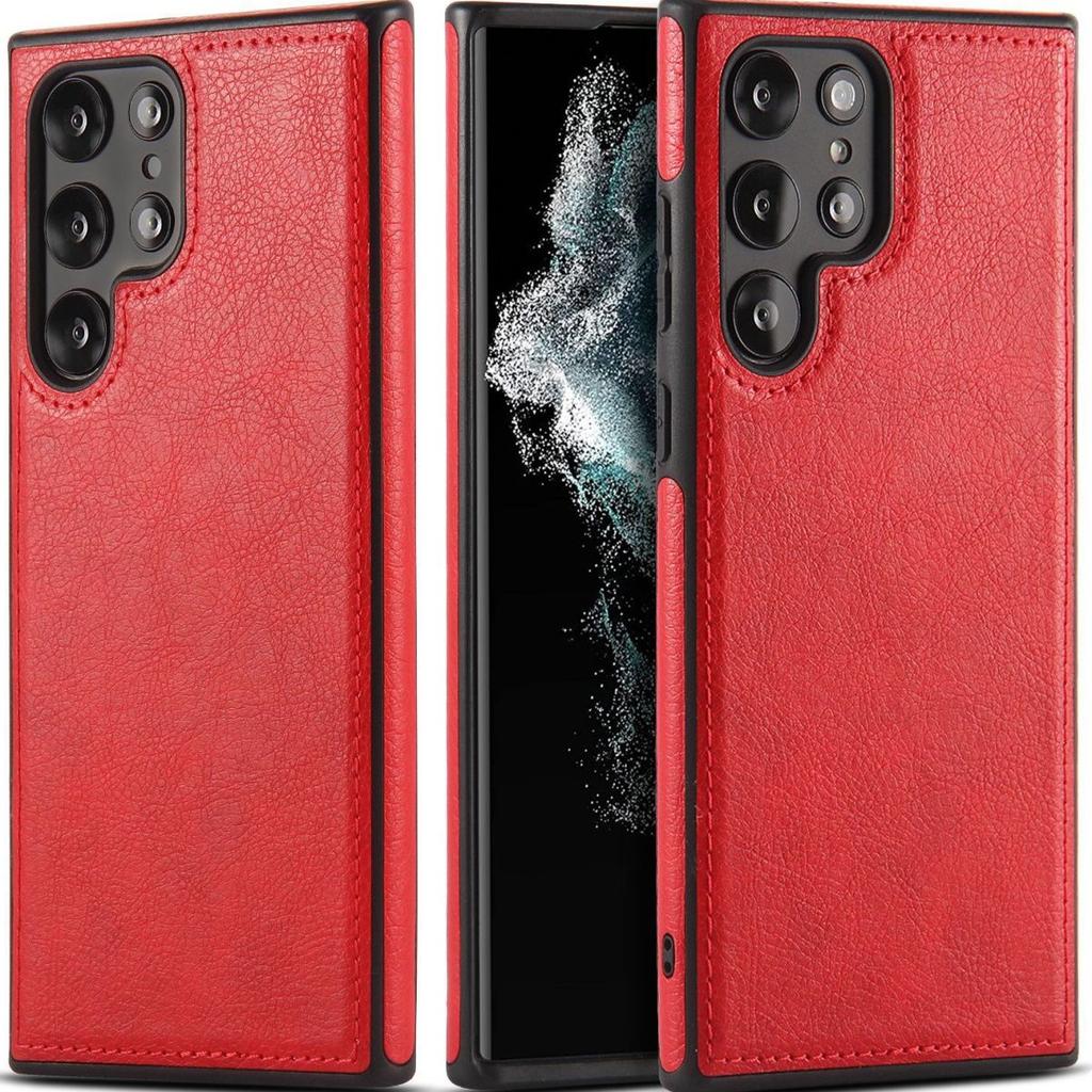 Retro Leather Phone Case for Samsung S26 Ultra - Durable Shockproof Large Cutouts Business Style Full Cover On Samsung S26/S25/S24/S23/S22/Ultra/Plus