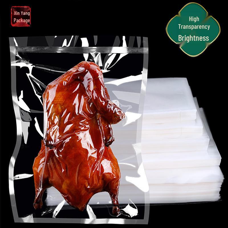 Transparent Glossy Vacuum-Sealed Rice Preservation Bag for Foods Polyester Composite*16 Wire*6*8cm*100 Pack