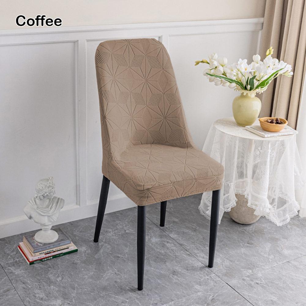 Slip-Resistant Dining Chair Covers Elastic Jacquard Chair Cover New Seat Cover Home Use