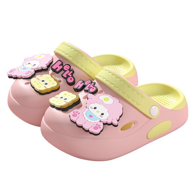 Children's slippers for girls, summer indoor non-slip kids' clogs, girls' bathing beach shoes, baby slippers