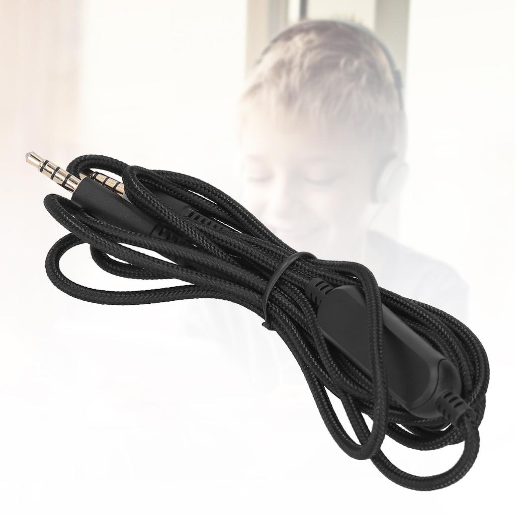 Headphone Audio Cable for Kingston HyperX Cloud MIX Gaming Headset Volumn Adjusted Cord