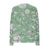 Women's Loose Casual Vintage Floral Print Long Sleeve Top Cardigan