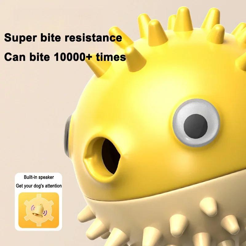 Pet Vocal Toys Leaky Food Design Clean Teeth, Grind Teeth, Bite Resistant Self-amusement Interactive Toys Release Pet Energy Toy