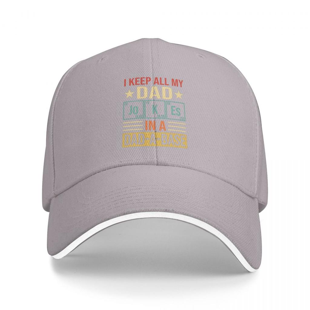 Baseball Caps I Keep All My Dad Jokes In A Dad-A-Base Casquette FeUnisex Unisex Sport Summer Caps