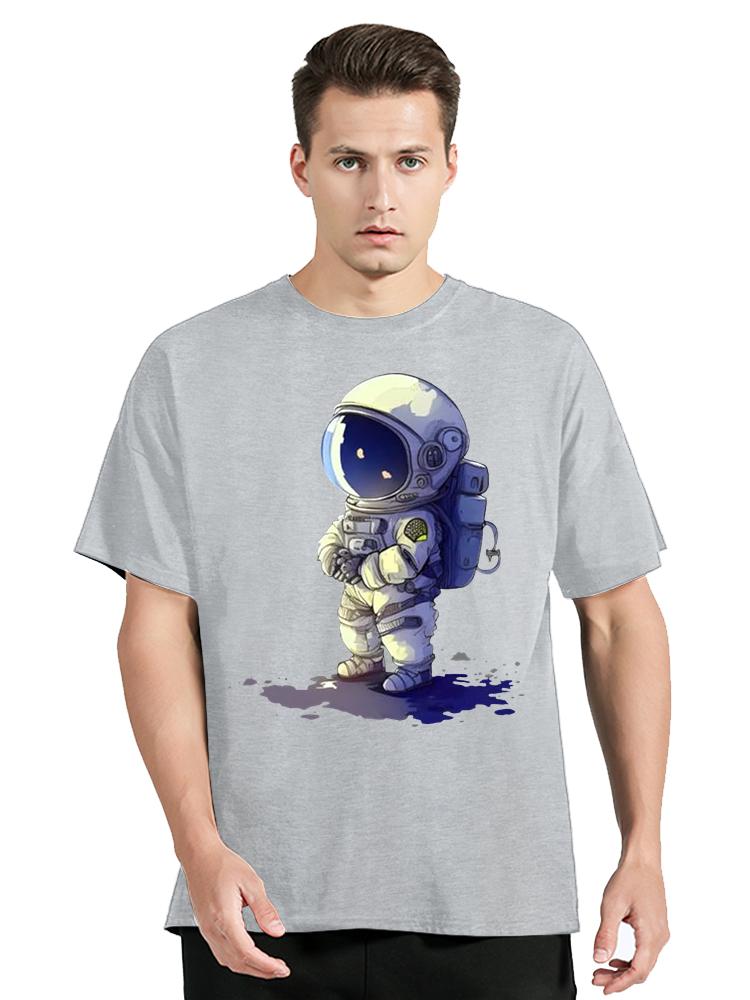 

Men s Clothes Oversized T-shirt Loose Cotton T Shirt Space Astronaut Graphic Hip Hop Print Tshirt Summer Casual O-neck Tops T... S разноцветный