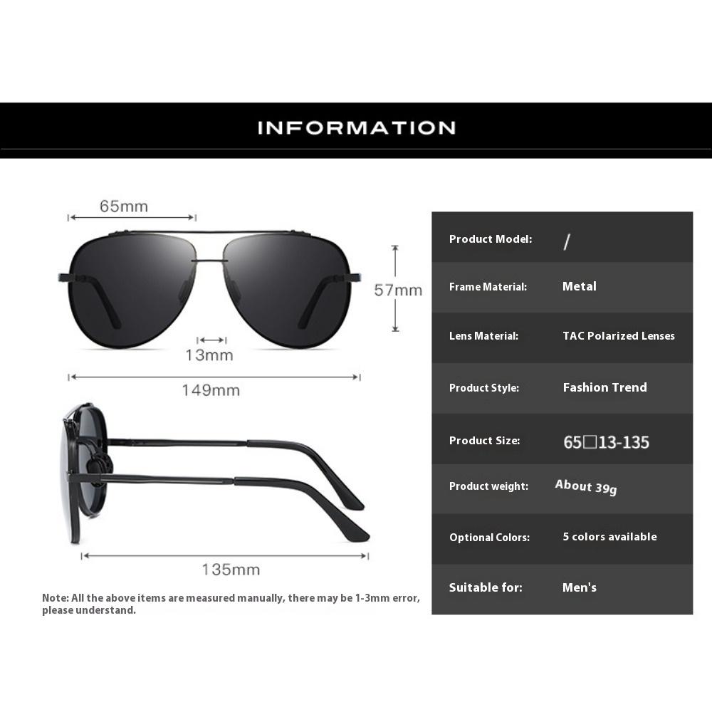 aoron Men's and Women's Polarized Sunglasses, Large-frame Toad Glasses, Sunglasses, Night Vision Driver's Driving Glasses