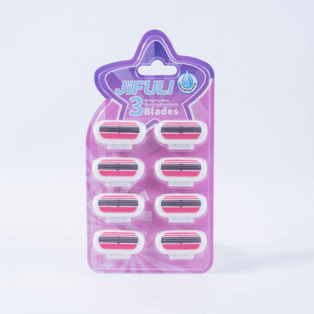 Triple-Layer Women's Manual Razor Set - Effortlessly Removes Underarm and Leg Hair